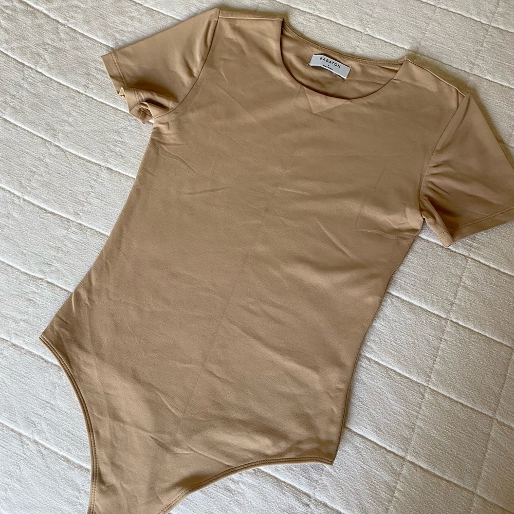 Aritzia Tan Bodysuit